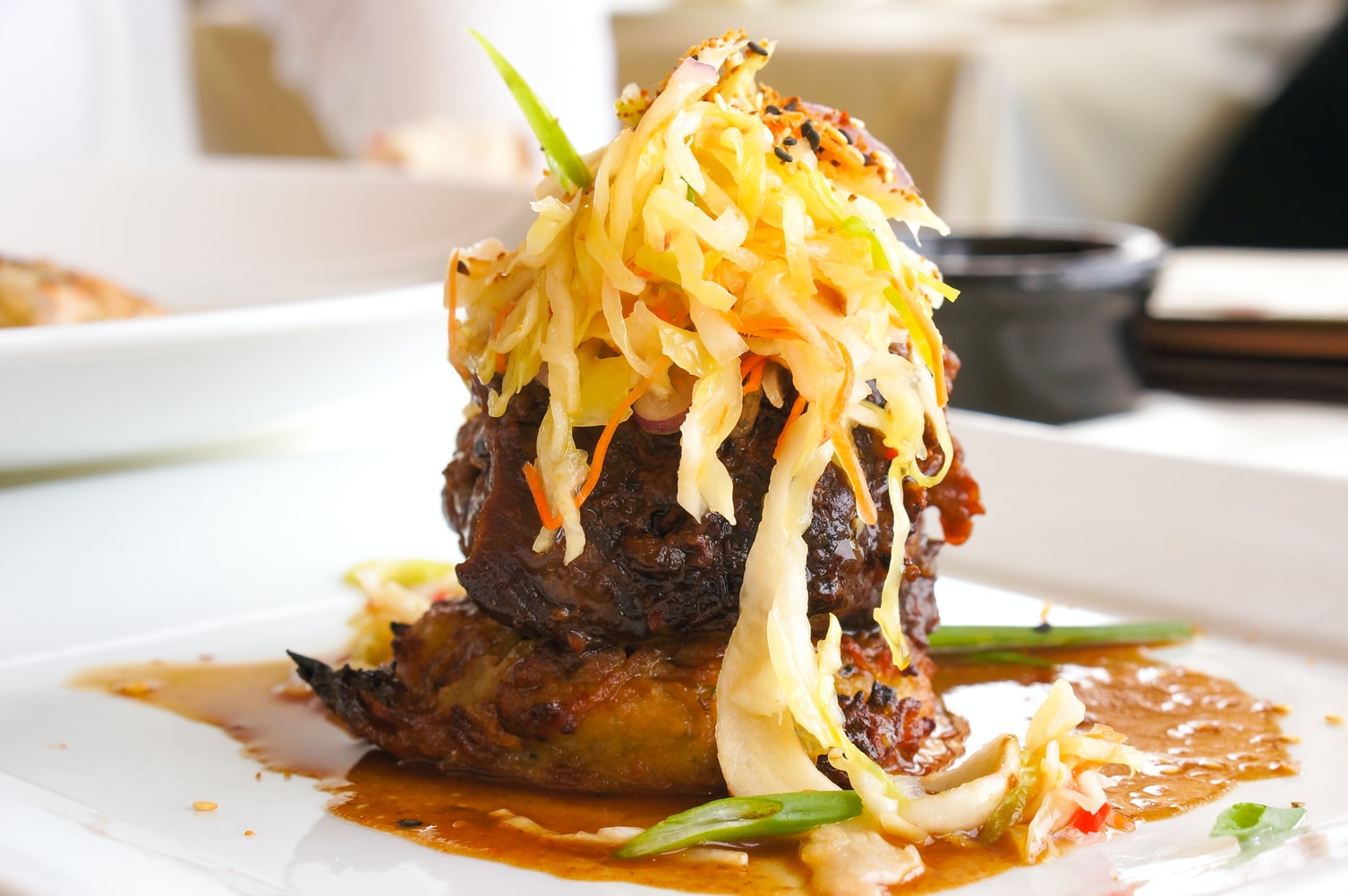 Grilled meat with vegetables